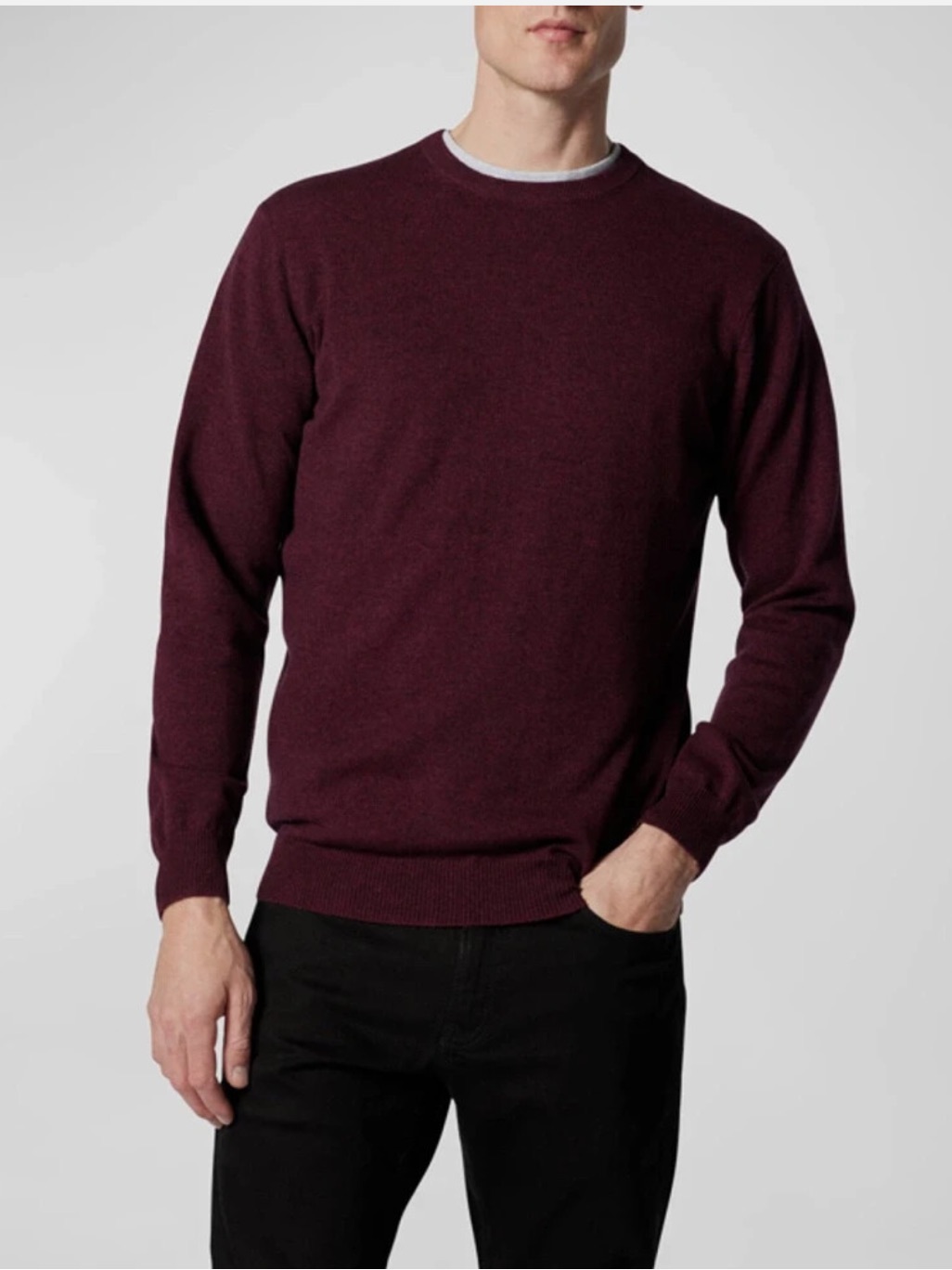Rodd & Gunn Sweater Size Xxl Queenstown Burgundy Red Claret Cashmere Wool Nwt